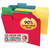 Smead SuperTab File Folders, 1/3-Cut Tab, Letter Size, 14 Point, Assorted Colors, 50/Box