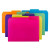 Smead Poly File Folders, 1/3-Cut Tab, Letter Size, 6 Colors, 12/Pack