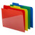 Smead Poly File Folders, 1/3-Cut Tab, Slash Pocket, Letter Size, 4 Colors, 12/Pack