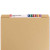 Kraft File Folders, Letter Size, Straight-Cut Reinforced Tab, 11pt, 100/Box