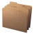 Kraft File Folders, Letter Size, 1/3-Cut Reinforced Tab, 11pt, 100/Box