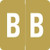 Barkley Alpha Labels Letter B Gold ADPK-B