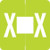 Barkley Alpha Labels Letter X Light Green ADPK-X
