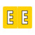 Datafile AL8720 Series Alphabet Labels - Letter E (AL8720-E)