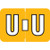 Amerifile ARAM-Series Label, Letter U