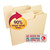 SuperTab File Folders, Letter Size, 1/3-Cut, No Fastener, 11pt. Manila, 24/Pack