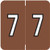 Barkley NBRM Numeric Labels Number 7 Brown BKNM-7