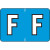 Barkley Alpha Labels Letter F Blue BRAM-F