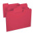 Smead SuperTab File Folder 11983, Oversized 1/3-Cut Tab, Letter, Red, 100/Box