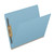 End Tab Pressboard Fastener Folders, Letter Size, Blue, 25/Box