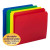 Smead Poly File Folders, Straight-Cut Tab, Letter Size, 4 Colors, 12/Pack