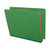 End Tab Pressboard Classification Folders, 1 Divider, Letter Size, Moss Green, 10/Box