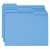 Smead File Folders, Letter Size, Reinforced 1/3-Cut Tab, Blue, 100/Box