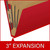 End Tab Pressboard Classification Folders, 3 Dividers, Letter Size, Type III Deep Red, 10 per Box