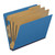 End Tab Pressboard Classification Folders, 3 Dividers, Letter Size, Type III Royal Blue, 10 per Box