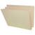 End Tab Classification Folders, 3 Dividers, Letter Size, 18pt Manila, 10/Box