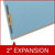 End Tab Pressboard Fastener Folders, Legal Size, Blue, 25/Box