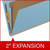 End Tab Pressboard Classification Folders, 1 Divider, Legal Size, Blue, 10/Box