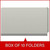 End Tab Pressboard Classification Folders, 1 Divider, Legal Size, Gray, 10/Box