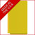 End Tab Pressboard Classification Folders, 1 Divider, Legal Size, Yellow, 10/Box