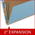 End Tab Pressboard Classification Folders, 2 Dividers, Legal Size, Type III Blue, 10 per Box