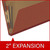 End Tab Pressboard Classification Folders, 2 Dividers, Legal Size, Type III Red, 10 per Box