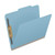 Pressboard Folders, Top Tab, Letter Size, 2" Exp, 2 Fasteners, No Dividers, Type III Blue, 25/Box