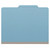 Pressboard Folders, Top Tab, Letter Size, 2" Exp, 2 Fasteners, No Dividers, Type III Blue, 25/Box