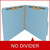 Pressboard Folders, Top Tab, Letter Size, 2" Exp, 2 Fasteners, No Dividers, Type III Blue, 25/Box