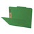 Pressboard Folders, Top Tab, Letter Size, 2" Exp, 2 Fasteners, No Dividers, Type III Moss Green, 25/Box