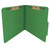 Pressboard Folders, Top Tab, Letter Size, 2" Exp, 2 Fasteners, No Dividers, Type III Moss Green, 25/Box