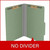 Pressboard Folders, Top Tab, Legal Size, 2" Exp, 2 Fasteners, No Dividers, Type III Green, 25/Box