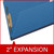 Pressboard Folders, Top Tab, Legal Size, 2" Exp, 2 Fasteners, No Dividers, Type III Royal Blue, 25/Box