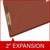 Pressboard Folders, Top Tab, Legal Size, 2" Exp, 2 Fasteners, No Dividers, Type III Red, 25/Box