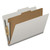 Pressboard Classification Folders, 2/5-Cut, Legal Size, 2" Exp, 1 Divider, Type III Gray, 10/Box