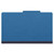 Pressboard Classification Folders, 1 Divider, Legal Size, Royal Blue, 10/Box