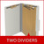 Pressboard Classification Folders, 2 Dividers, Legal Size, Gray, 10/Box