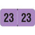 Fluorescent Violet Year Label, 3/4 x 1-1/2, 2023, 500/Roll