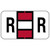 Jeter Alpha Labels 0200 Series Letter R Red (JAAM-R)