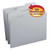 Smead File Folders, Letter Size, Reinforced 1/3-Cut Tab, Gray, 100/Box
