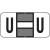 Jeter 2900 Label Letter U (500/Roll)