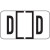 Jeter 7200 Series Labels Letter D 240/Ringbook Pack