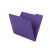 Smead WaterShed/CutLess Fastener File Folder, 2 Fasteners, Reinforced 1/3-Cut Tab, Letter Size, Purple, 50/Box