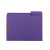 Smead WaterShed/CutLess Fastener File Folder, 2 Fasteners, Reinforced 1/3-Cut Tab, Letter Size, Purple, 50/Box