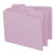 Smead Colored File Folders, Letter Size, 1/3-Cut Tab, No Fastener, 11pt Lavender, 100/Box