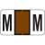 Jeter 7200 Series Labels Letter M 500/Roll