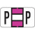 Jeter 7200 Series Labels Letter P 500/Roll
