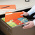 Smead Colored File Folders, Letter Size, 1/3-Cut Tab, No Fastener, 11pt Orange, 100/Box