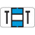 Jeter 7200 Series Labels Letter T 225/Pack