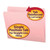 Smead Straight-Cut File Folders, Letter Size, Reinforced Tab, No Fasteners, 11pt Pink, 100/Box